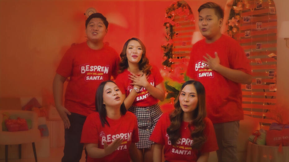 'BESPREN, Ikaw Ang Aking Santa' Recording Music Video